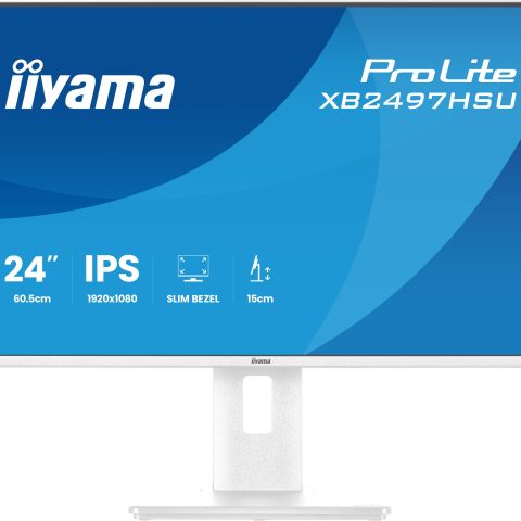 iiyama ProLite XB2497HSU-W1 écran plat de PC 60,5 cm (23.8") 1920 x 1080 pixels Full HD LED Blanc