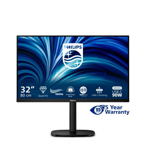 Philips 32B2U3601/00 écran plat de PC 80 cm (31.5") 2560 x 1440 pixels Quad HD LCD Noir