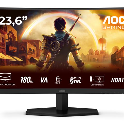 AOC G4 C24G42E écran plat de PC 59,9 cm (23.6") 1920 x 1080 pixels Full HD LED Noir, Rouge