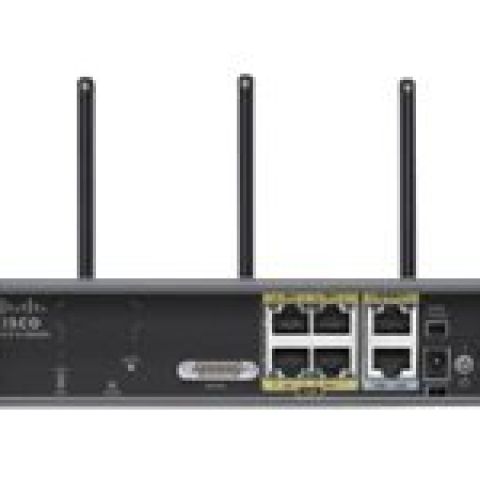 Cisco 819, Refurbished routeur sans fil Gigabit Ethernet Bi-bande (2,4 GHz / 5 GHz) Noir