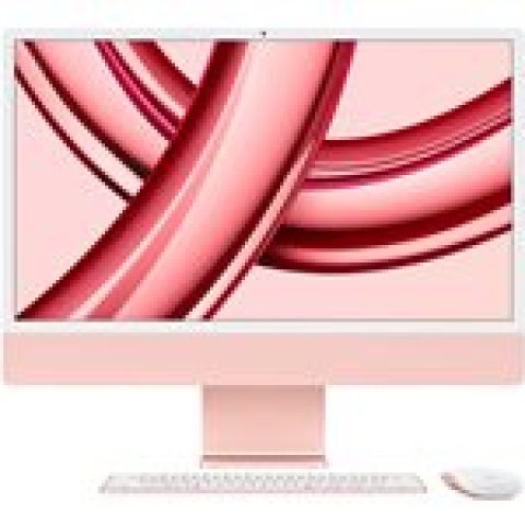 Apple iMac Apple M 59,7 cm (23.5") 4480 x 2520 pixels 8 Go 256 Go SSD PC All-in-One macOS Sonoma Wi-Fi 6E (802.11ax) Rose