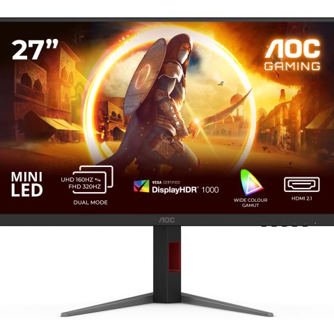 AOC G4 U27G4XM écran plat de PC 68,6 cm (27") 3840 x 2160 pixels 4K Ultra HD LED Noir, Rouge