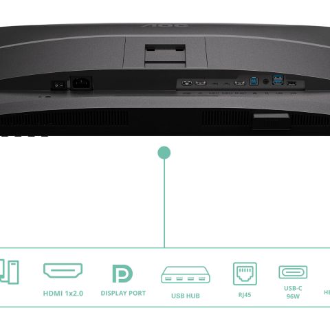 AOC Q27P4CV écran plat de PC 68,6 cm (27") 2560 x 1440 pixels Quad HD LED Noir