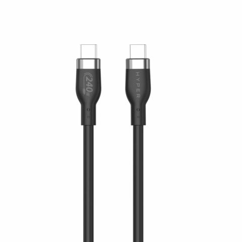 HYPER HJ4002BKGL câble USB 2 m USB 2.0 USB C Noir