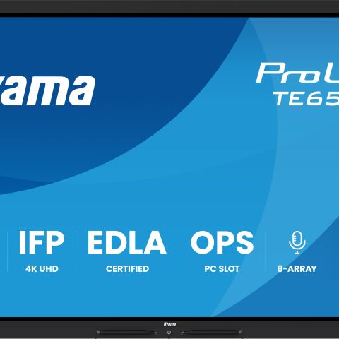 iiyama TE6515A-B1AG Écran d'affichage dynamique Écran plat de signalisation numérique 163,8 cm (64.5") Wifi 550 cd/m² 4K Ultra HD Noir Écran tactile Intégré dans le processeur Android