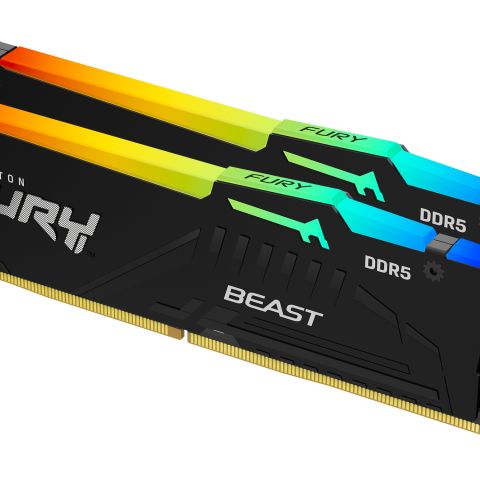 Kingston Technology FURY Beast 64GB 6400MT/s DDR5 CL32 DIMM (Kits de 2) RGB XMP