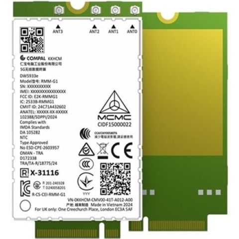 DELL DW5933E Interne WWAN 4670 Mbit/s