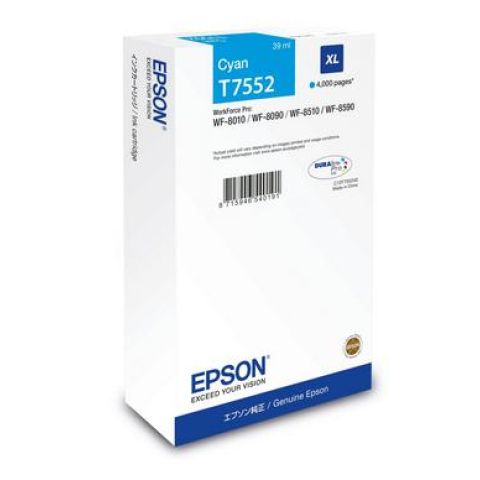 Epson C13T75524N cartouche d'encre 1 pièce(s) Compatible Rendement élevé (XL) Cyan
