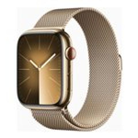Apple Watch Series 9 45 mm Numérique 396 x 484 pixels Écran tactile 4G Or Wifi GPS (satellite)