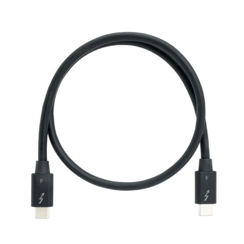 QNAP CAB-TBT4-0M5 Câble Thunderbolt 0,5 m 40 Gbit/s Noir