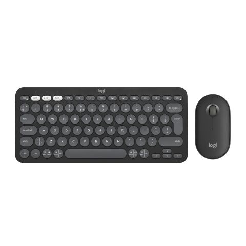 Logitech Pebble 2 Combo clavier Souris incluse Universel RF sans fil + Bluetooth QWERTY US International Graphite