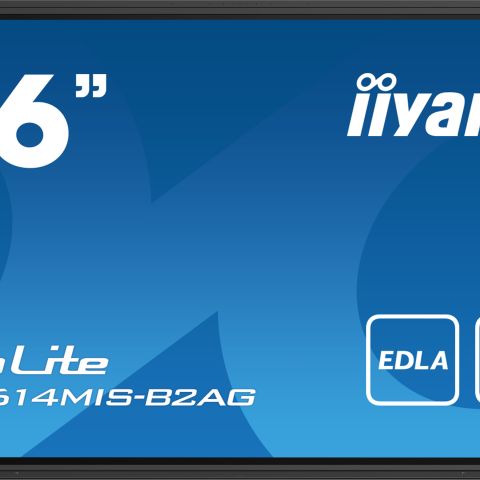 iiyama PROLITE TE8614MIS-B2AG Écran plat de signalisation numérique 2,17 m (85.6") Wifi 435 cd/m² 4K Ultra HD Noir Écran tactile Intégré dans le processeur Android 24/7