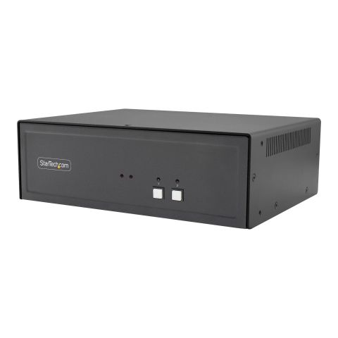 StarTech.com Switch KVM Sécurisé à 2 Ports, DisplayPort, 4K 30 Hz, KVM de Bureau NIAP 4.0, Boîtier Métallique, Made in USA