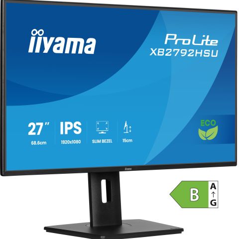 iiyama ProLite XB2792HSU-B1 écran plat de PC 68,6 cm (27") 1080 x 1920 pixels Quad HD LED Noir