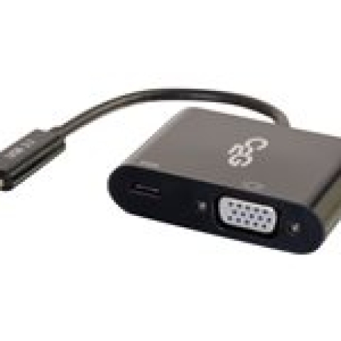 C2G USB C to VGA Video Adapter w/ Power Delivery