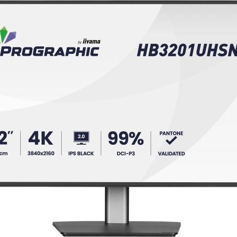 iiyama ProGraphic HB3201UHSNP-B1 écran plat de PC 80 cm (31.5") 3840 x 2160 pixels Noir