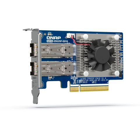 QNAP QXG-25G2SF-E810 carte réseau Interne Fibre 25000 Mbit/s
