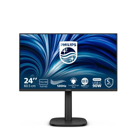 Philips 3000 series 24B2U3301/00 écran plat de PC 60,5 cm (23.8") 1920 x 1080 pixels Full HD LCD Noir