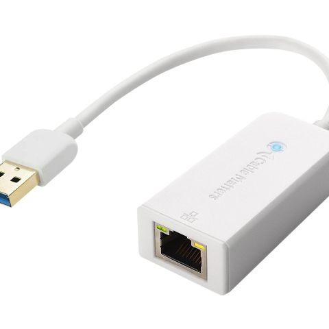 Crestron ADPT-USB3.0-GBENET changeur de genre de câble USB-A RJ-45 Blanc