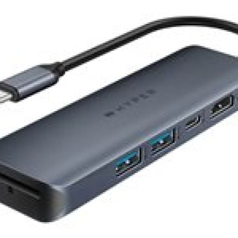 HYPER HD4003GL USB 3.2 Gen 1 (3.1 Gen 1) Type-C 10000 Mbit/s Bleu, Gris