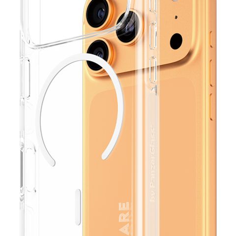 PanzerGlass CARE by ® Flagship Case Transparent Urban Explorer w. White MagSafe iPhone 17 Pro coque de protection pour téléphones portables Housse