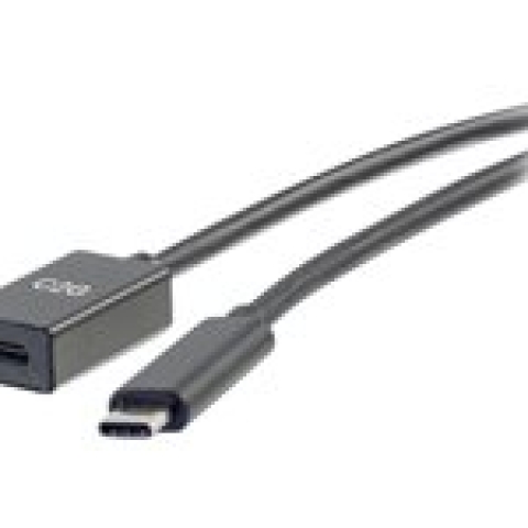 C2G 3ft USB-C to C 3.1 (Gen 2) Male to Female Extension Cable (10Gbps)