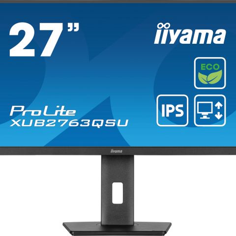 iiyama ProLite XUB2763QSU-B1 écran plat de PC 68,6 cm (27") 2560 x 1440 pixels Full HD LED Noir