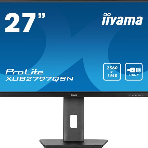 iiyama ProLite XUB2797QSN-B2 écran plat de PC 68,6 cm (27") 2560 x 1440 pixels 2K Ultra HD LED Noir