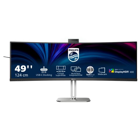 Philips 49B2U6900CH/00 écran plat de PC 124 cm (48.8") 5120 x 1440 pixels Dual QHD LCD Noir