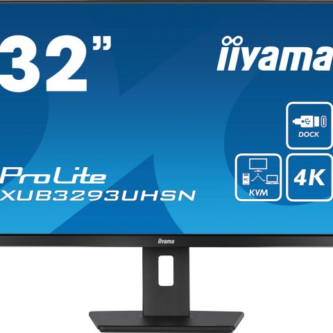 iiyama ProLite XUB3293UHSN-B5 écran plat de PC 80 cm (31.5") 3840 x 2160 pixels 4K Ultra HD LCD Noir