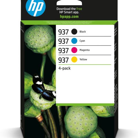 HP 937 CMYK Original Ink Cartridge 4-Pack